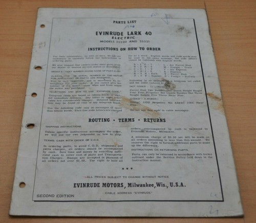 Omc evinrude lark electric - omc, 40